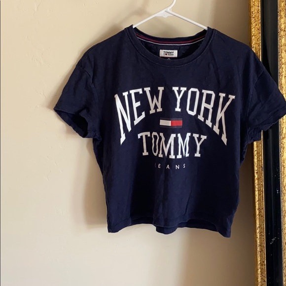 Tommy Hilfiger Tops - VINTAGE TOMMY HILFIGER navy blue top SIZE: XS